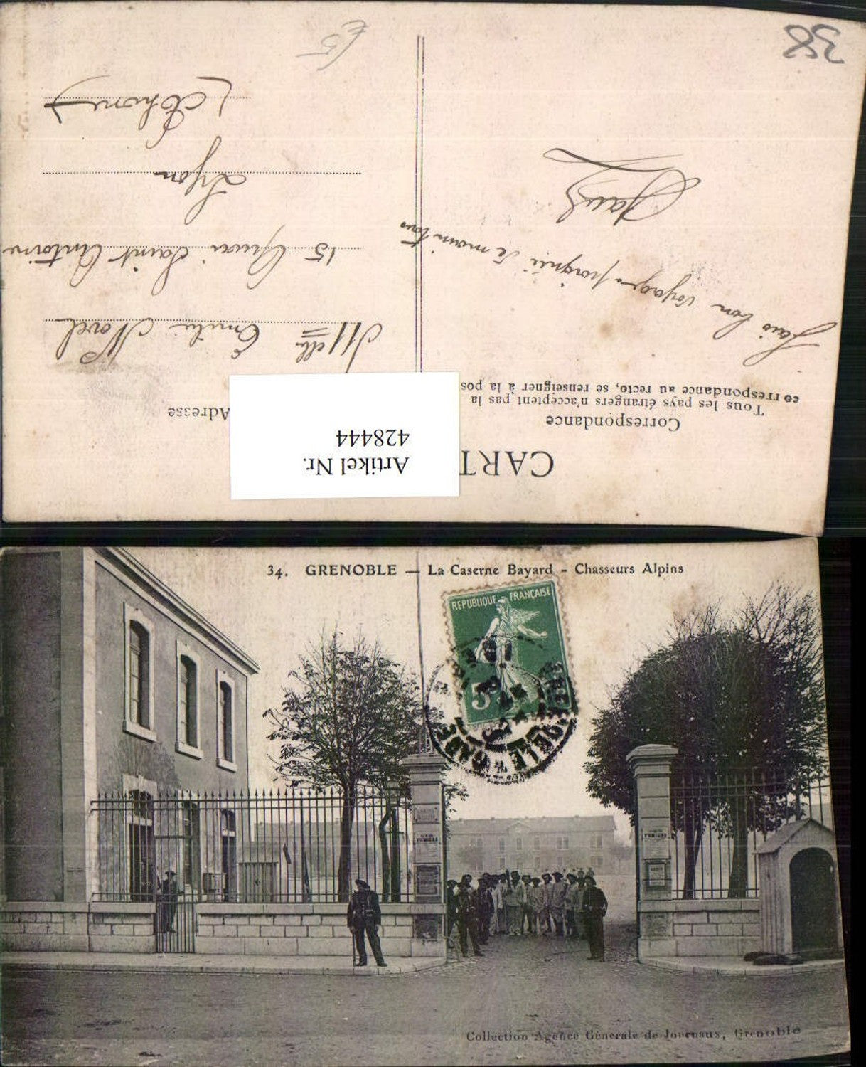 428444,Rhone-Alpes Isere Grenoble La Caserne Bayard Chasseurs Alpins Kaserne