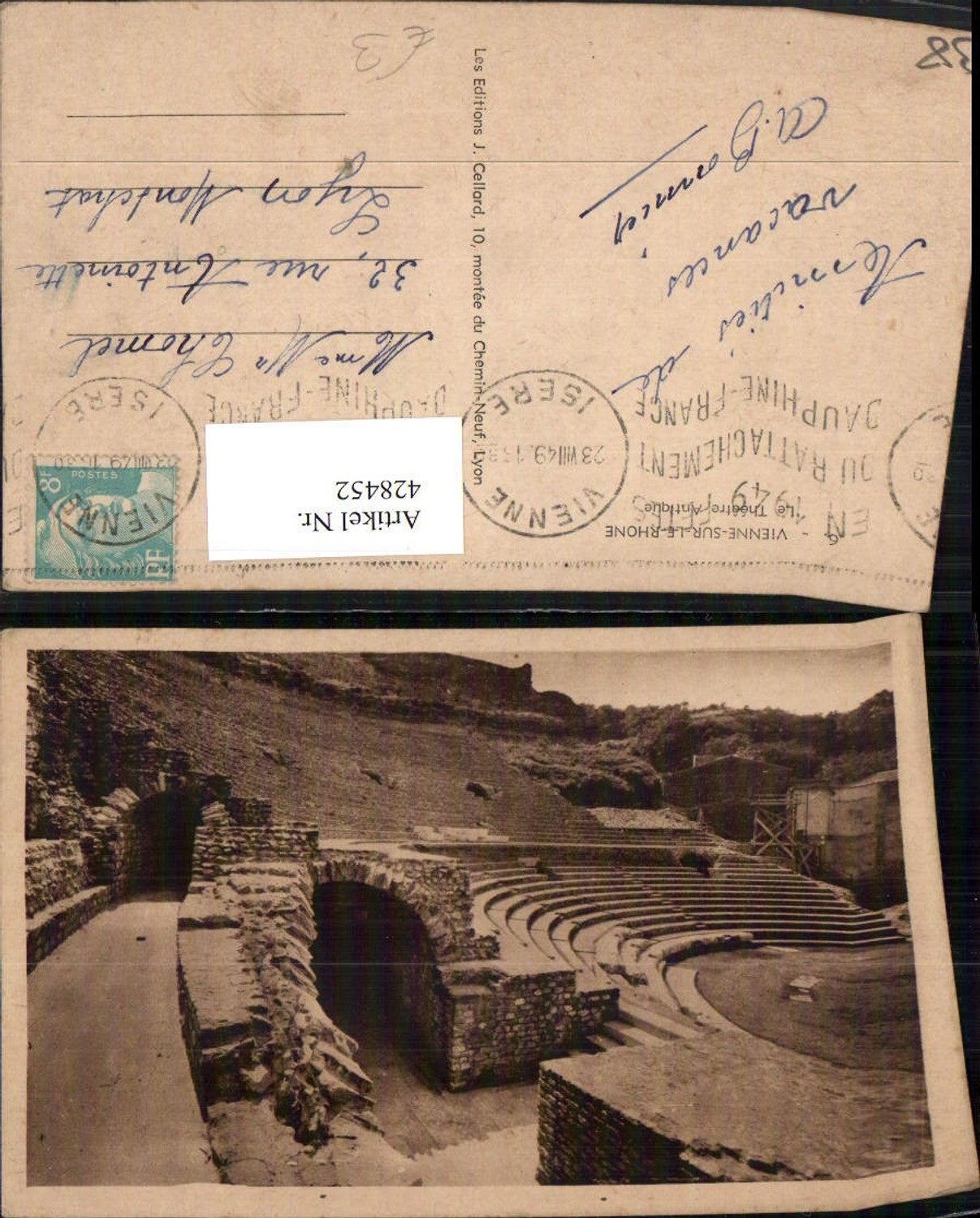 428452,Rhone-Alpes Isere Vienne-sur-le-Rhone Le Theatre Antique Amphitheater