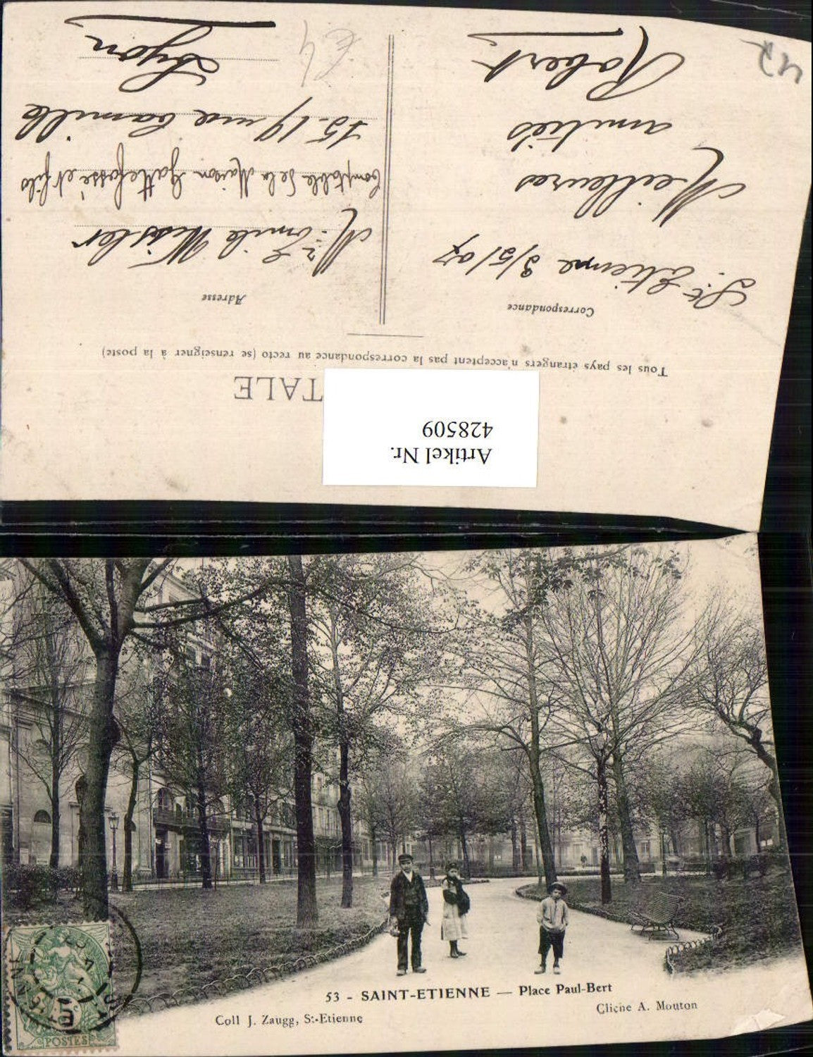 428509,Rhone-Alpes Loire Saint-Etienne Place Paul-Bert Park