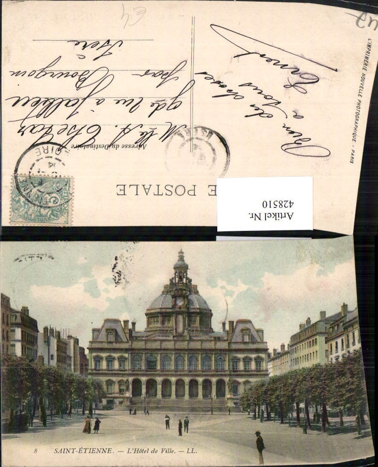 428510,Rhone-Alpes Loire Saint-Etienne L'Hotel de Ville Rathaus