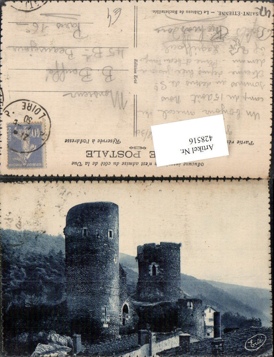 428516,Rhone-Alpes Loire Saint-Etienne Le Chateau de Rochetaillee Burg Türme