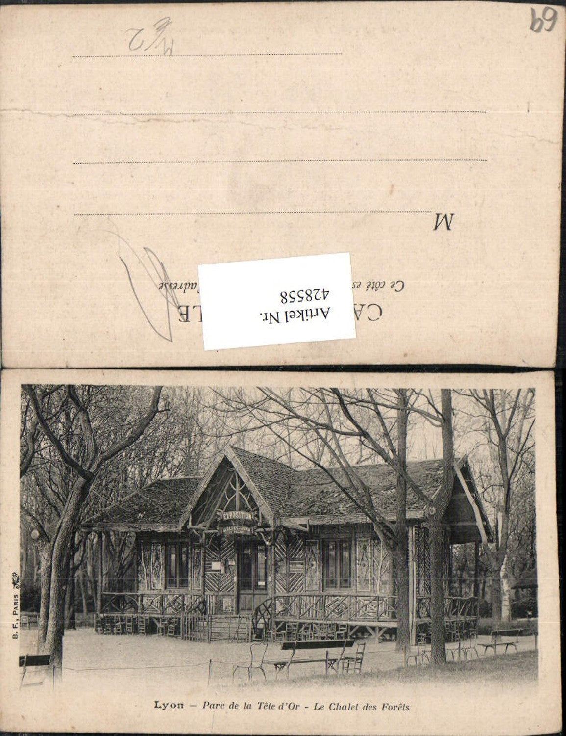 428558,Rhone-Alpes Rhone Lyon Parc de la Tete d'Or Le Chalet des Forets Hütte