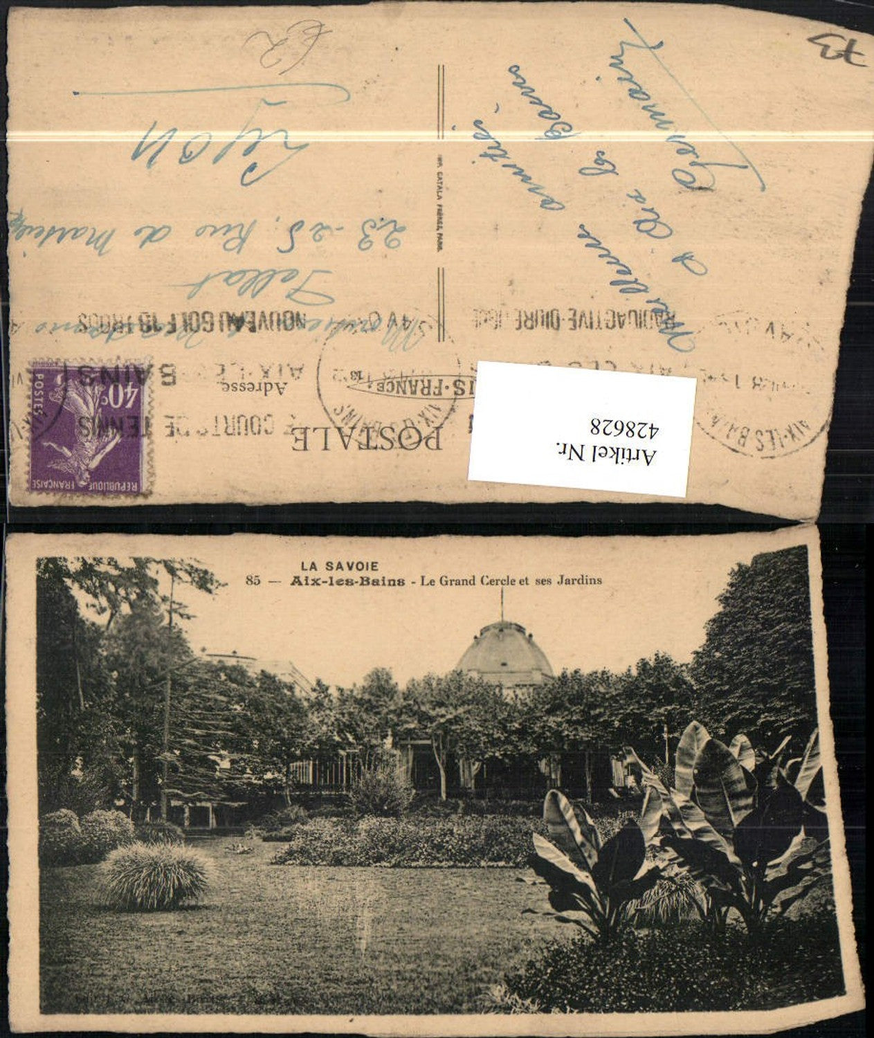 428628,Rhone-Alpes Savoie Aix-les-Bains Grand Cercle et ses Jardins Garten