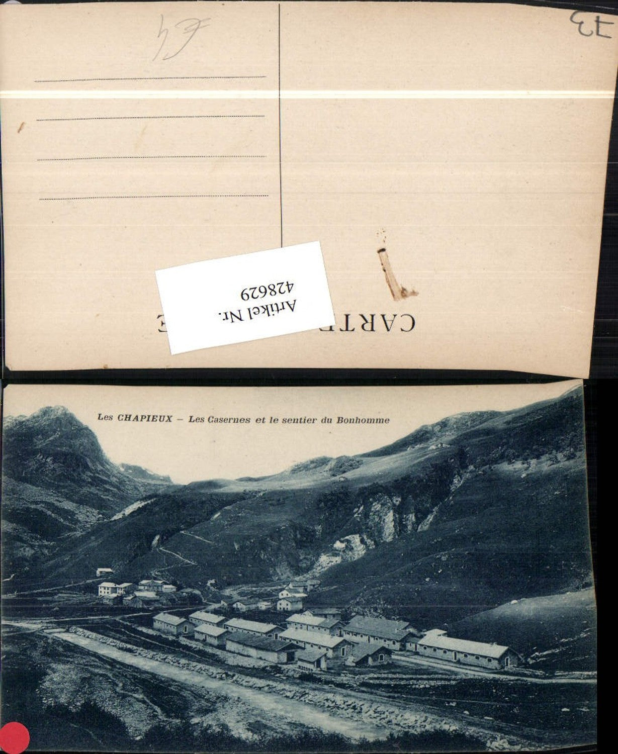 428629,Rhone-Alpes Savoie Les Chapieux Les Casernes et le sentier du Bonhomme Kaserne