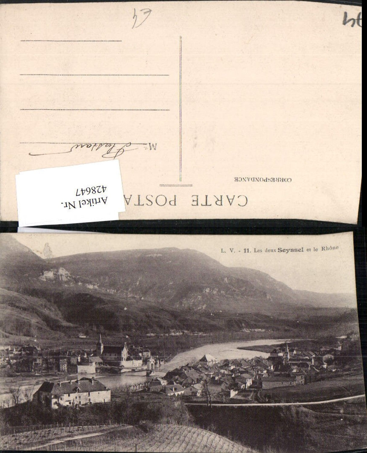 428647,Rhone-Alpes Haute-Savoie Les deux Seyssel et le Rhone Totale