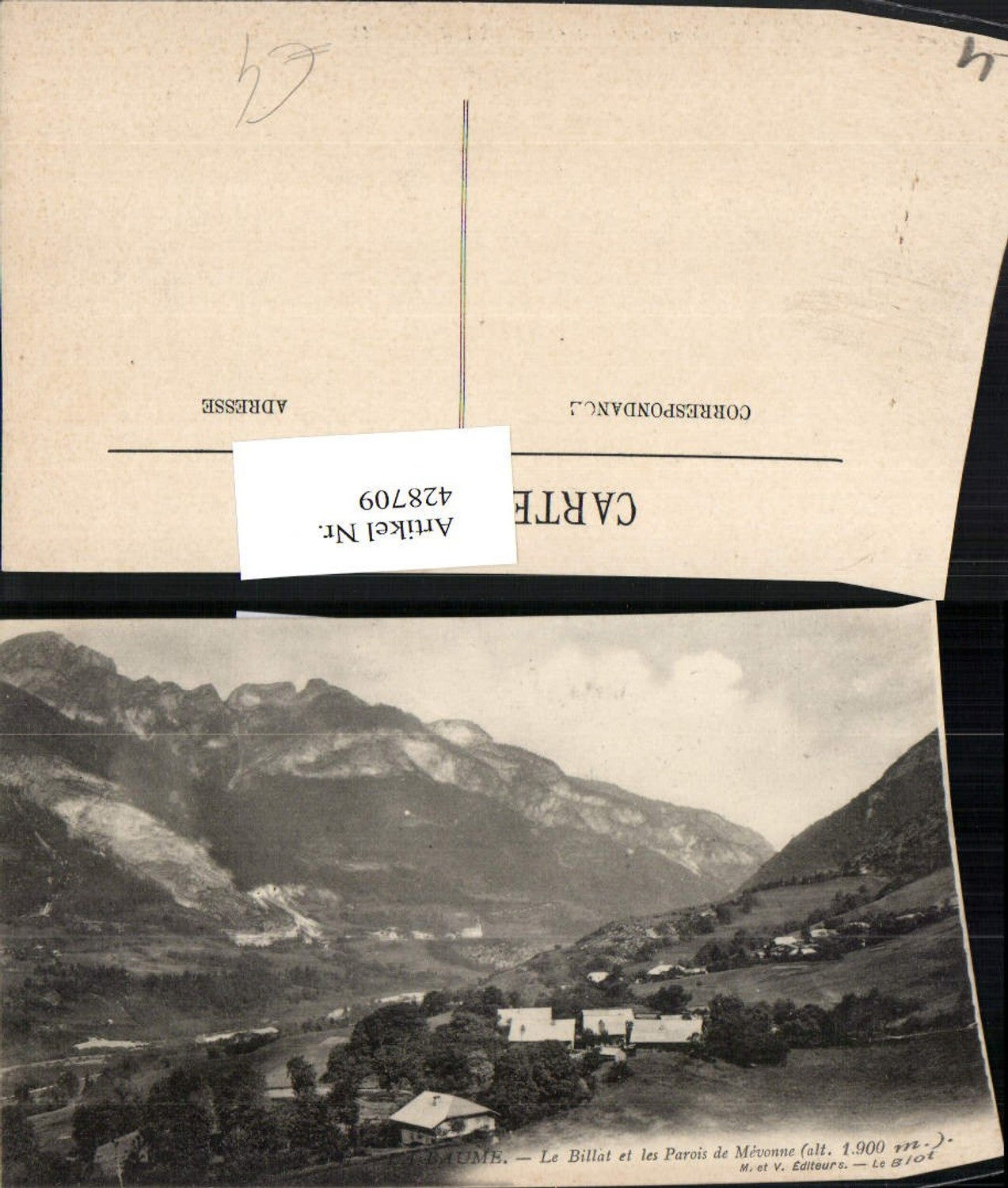 428709,Rhone-Alpes Haute-Savoie La Baume Le Billat et les Parois de Mevonne Bergkulisse