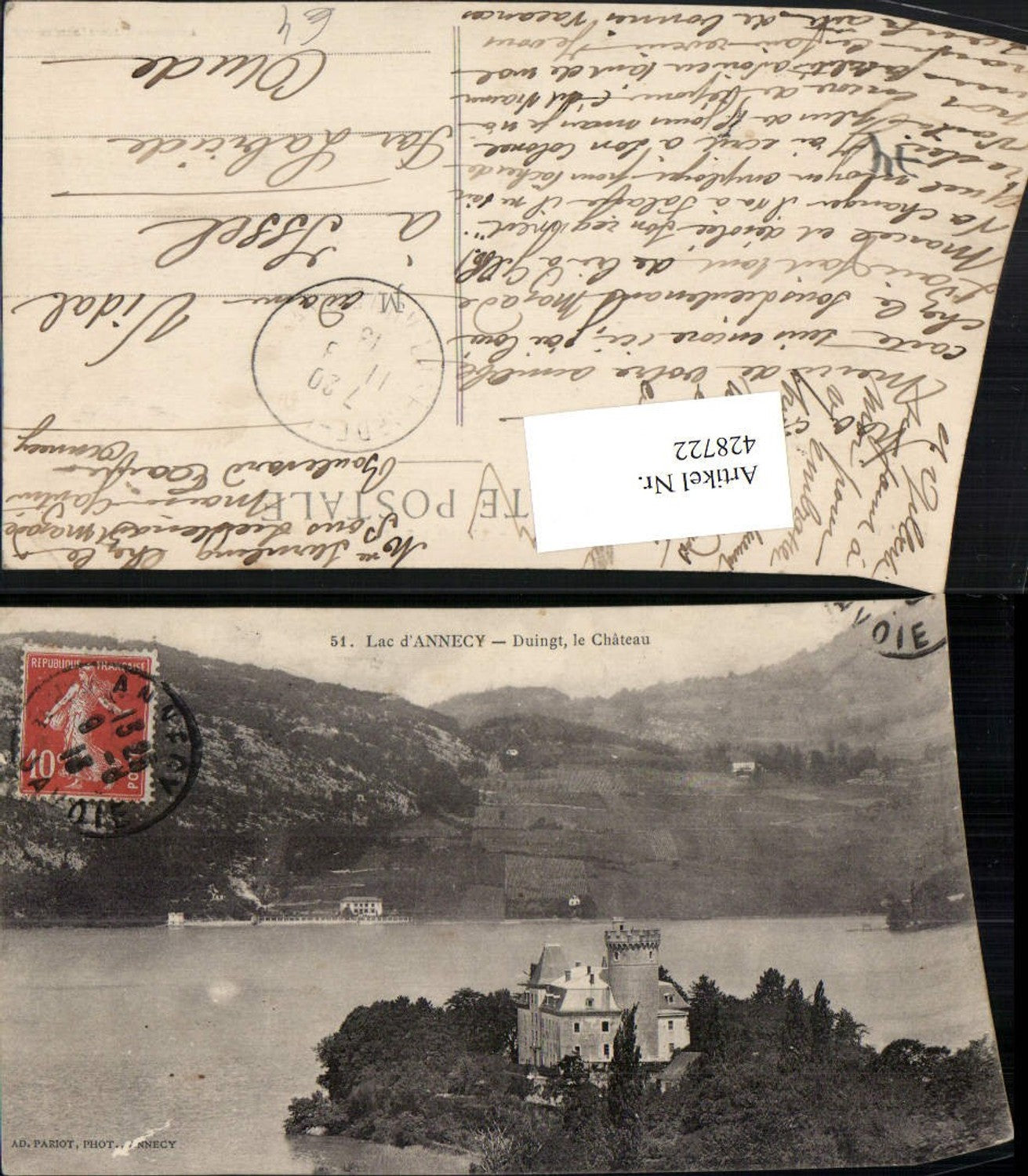 428722,Rhone-Alpes Haute-Savoie Lac d'Annecy Duingt le Chateau Schloss