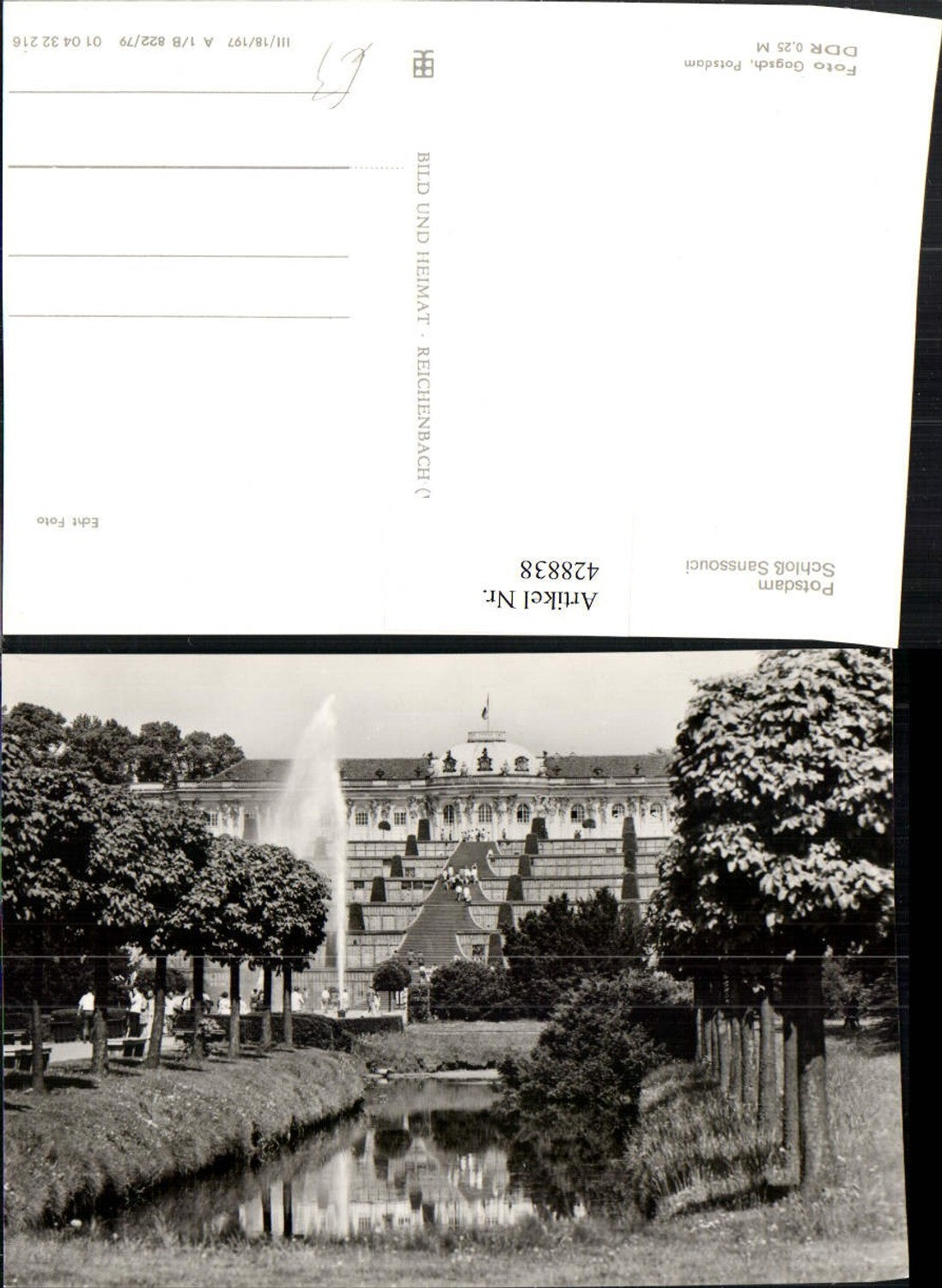 428838, Potsdam Sanssouci Palace Fountain pub VEB