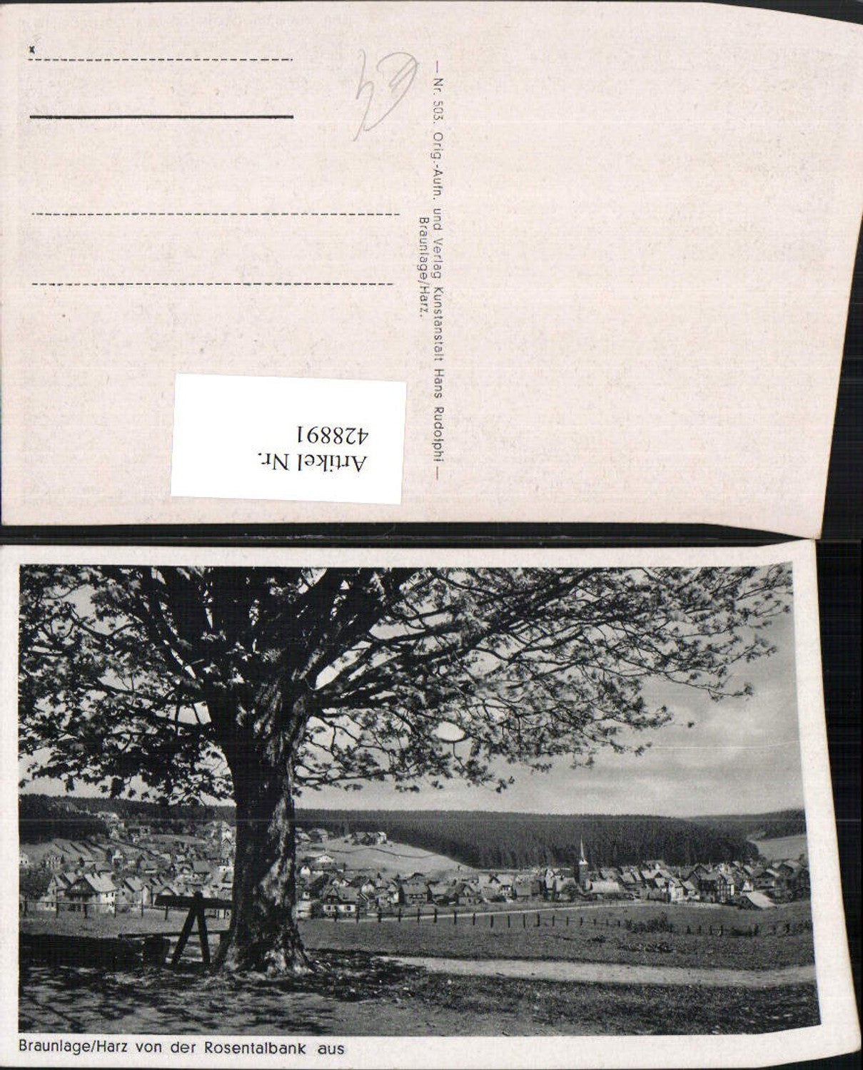 428891,Braunlage im Harz Totale von d. Rosentalbank