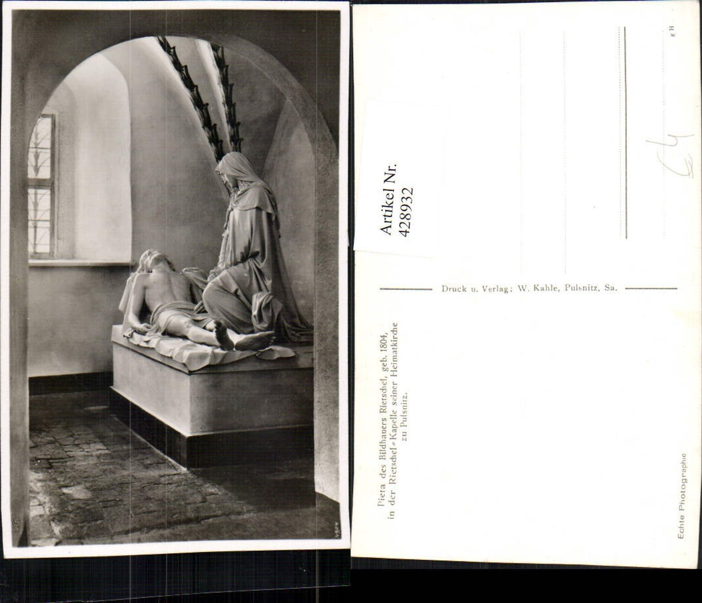 428932,Pulsnitz Rietschel-Kapelle Pieta Statue