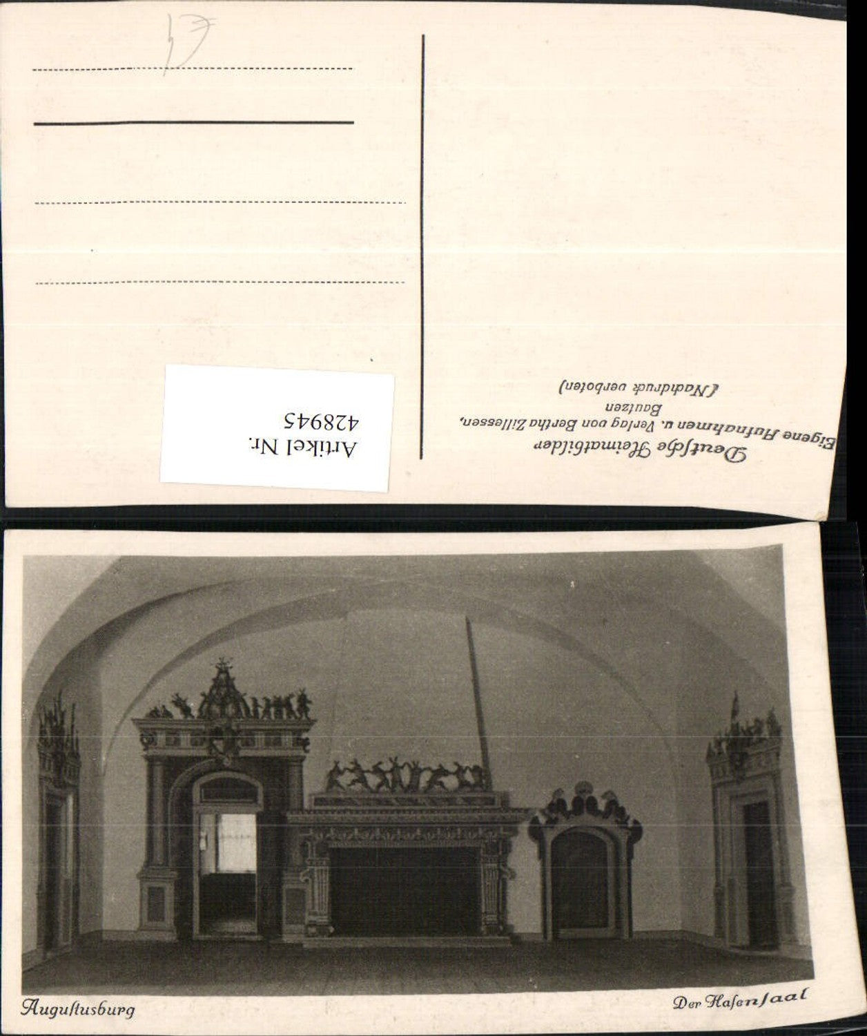 428945, Augustusburg Harbor Hall Interior View