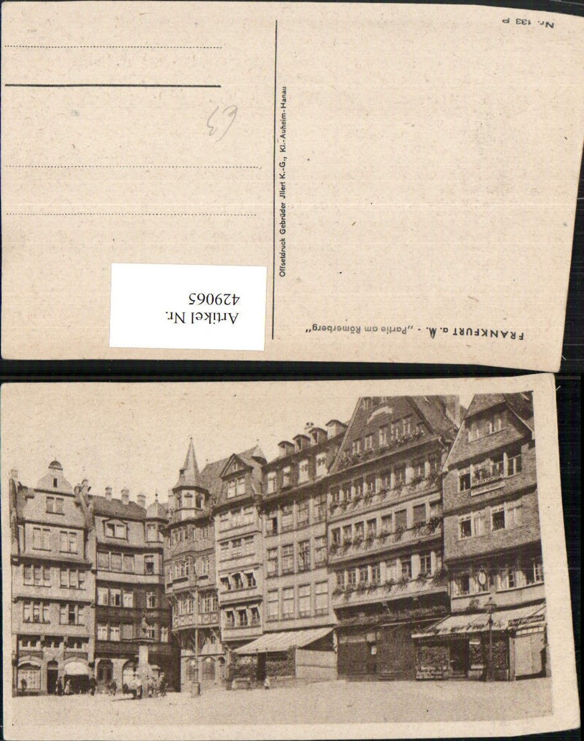 429065,Frankfurt am Main Partie am Römerberg Häuser