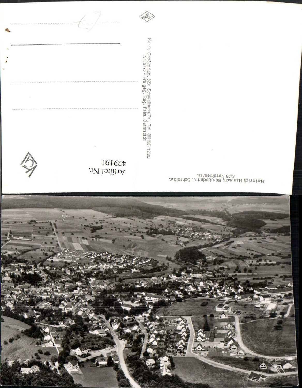 429191,Nastätten im Taunus Totale Fliegeraufnahme