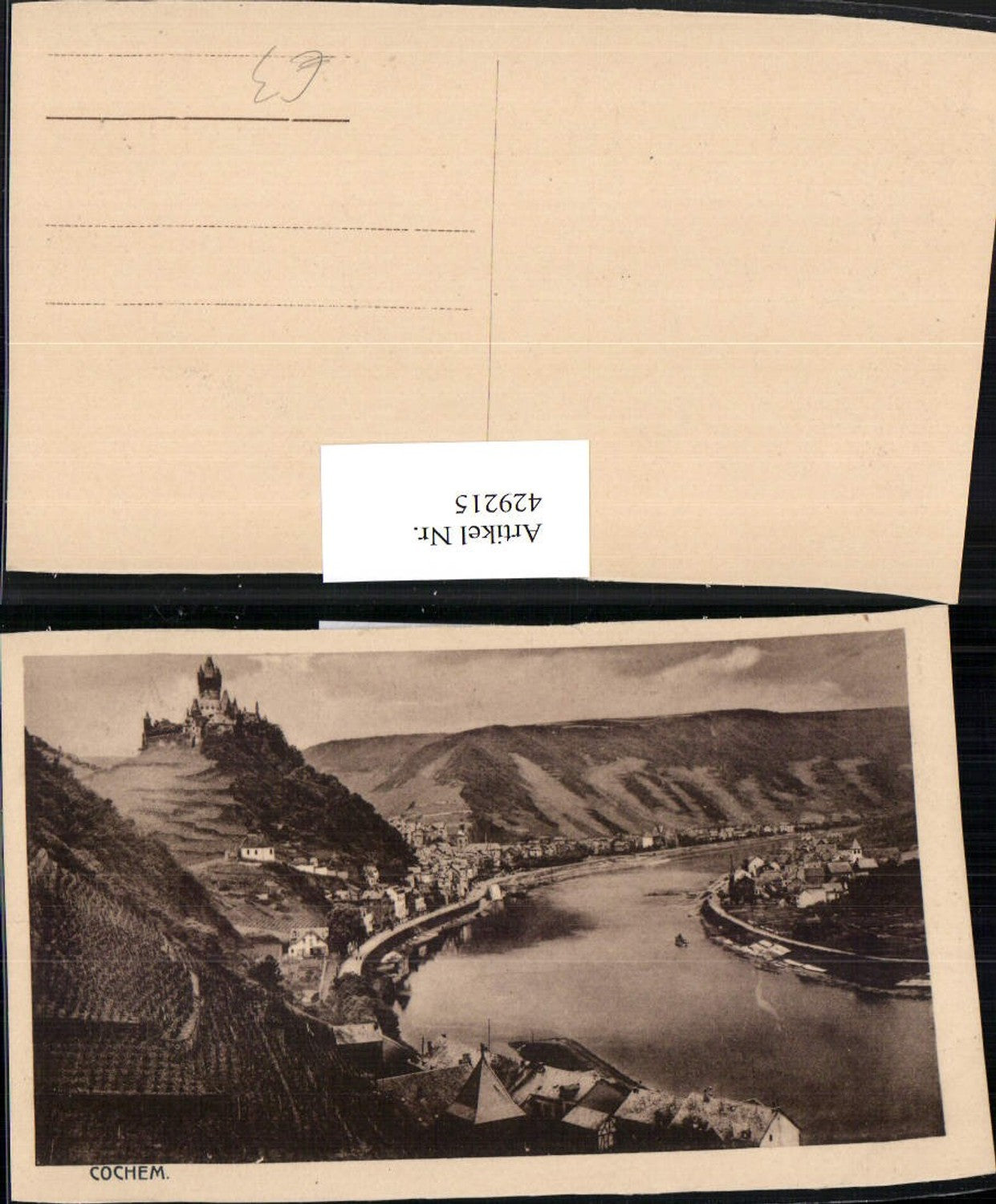 429215,Cochem an d. Mosel Totale m. Burg