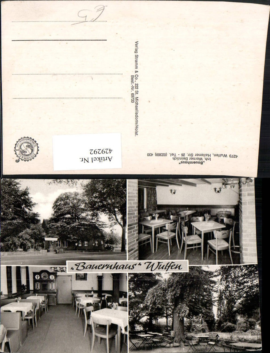 429292,Wulfen Bauernhaus Mehrbildkarte