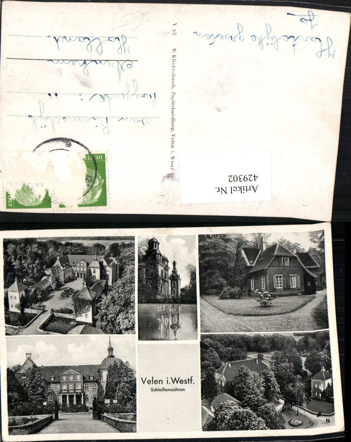 429302,Velen Schloss Mehrbildkarte