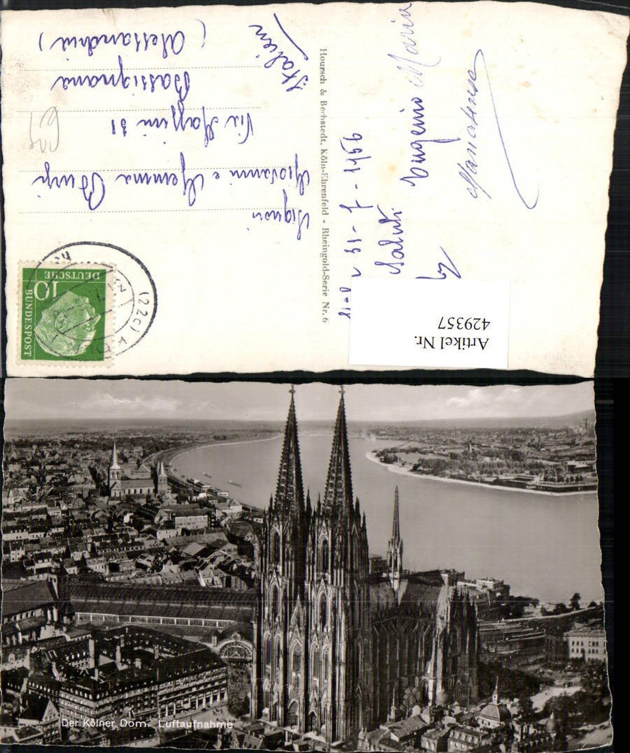 429357,Köln am Rhein Teilansicht m. Dom Kirche