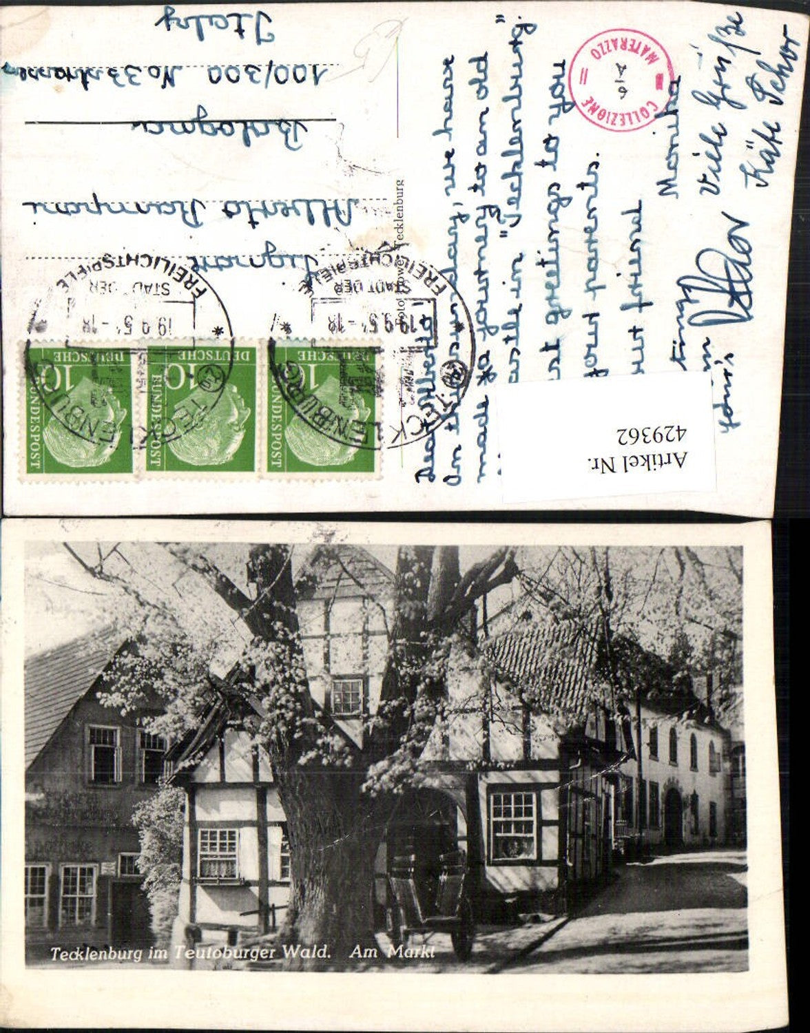 429362,Tecklenburg im Teutoburger Wald Am Markt Partie