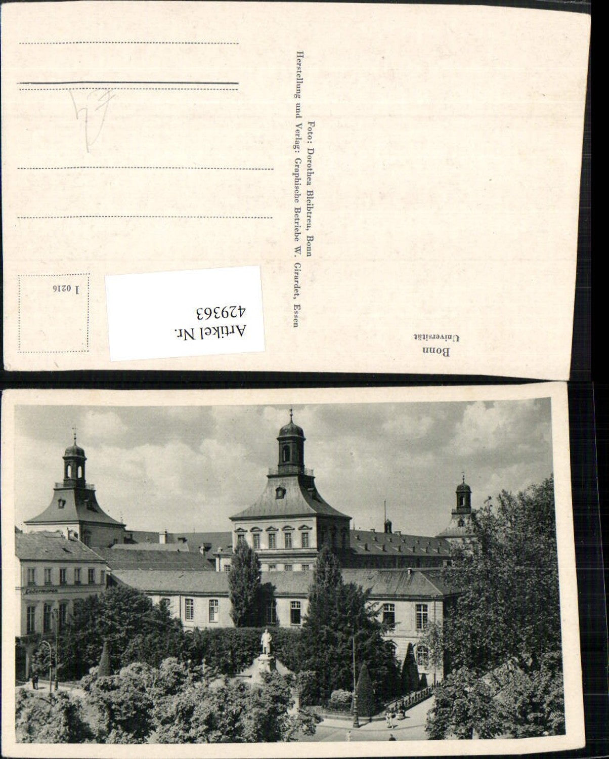 429363,Bonn am Rhein Universität Gebäude