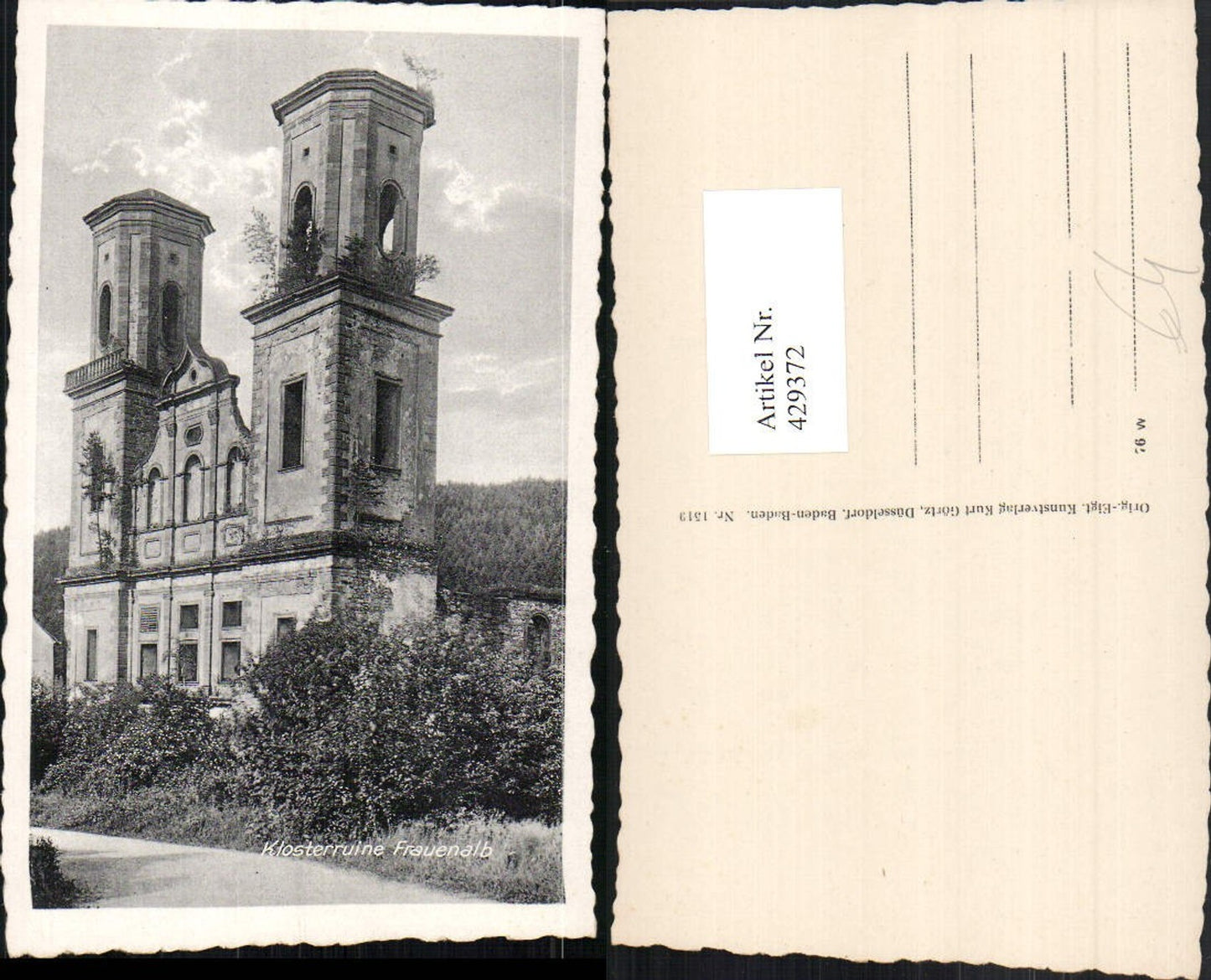429372, Frauenalb Monastery Ruins