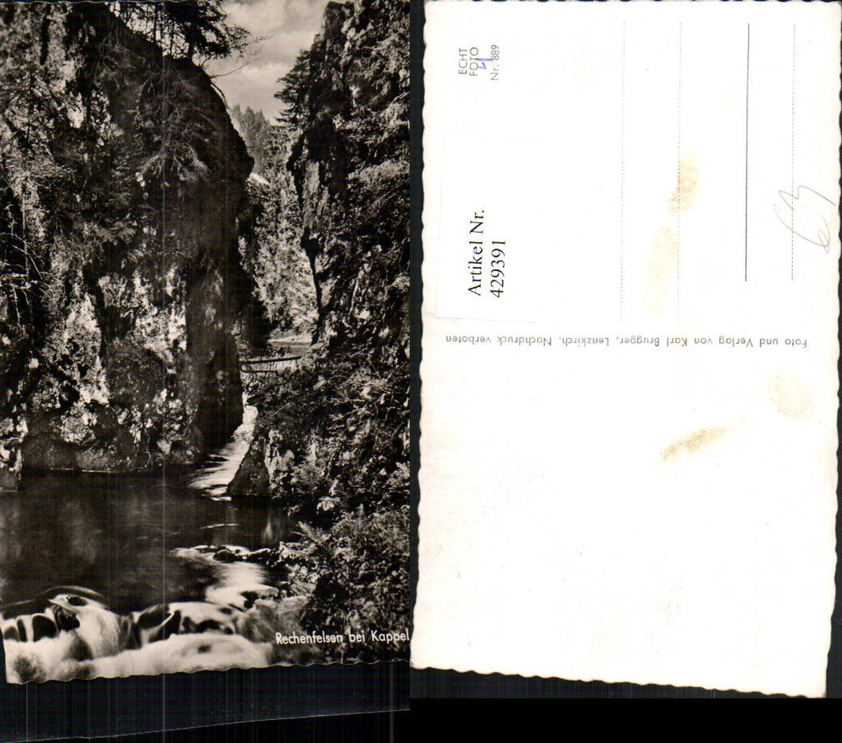 429391,Rechenfelsen b. Kappel Lenzkirch Schlucht