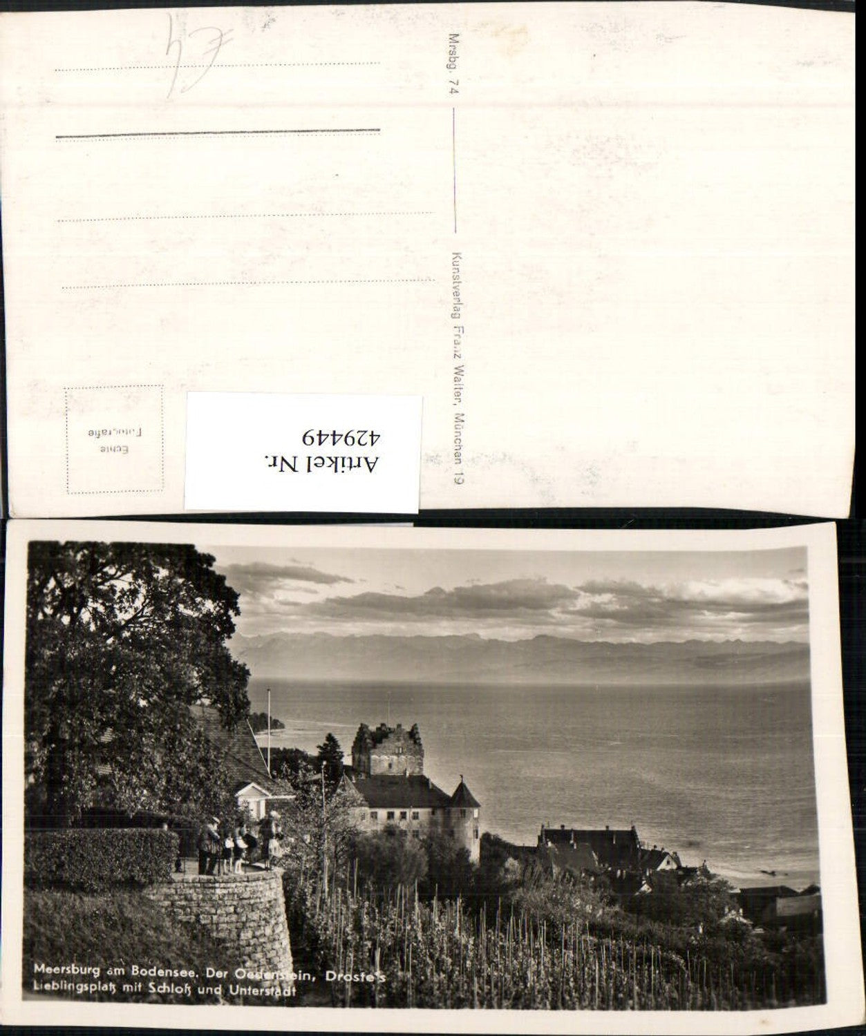 429449,Meersburg am Bodensee Der Oedenstein m. Schloss