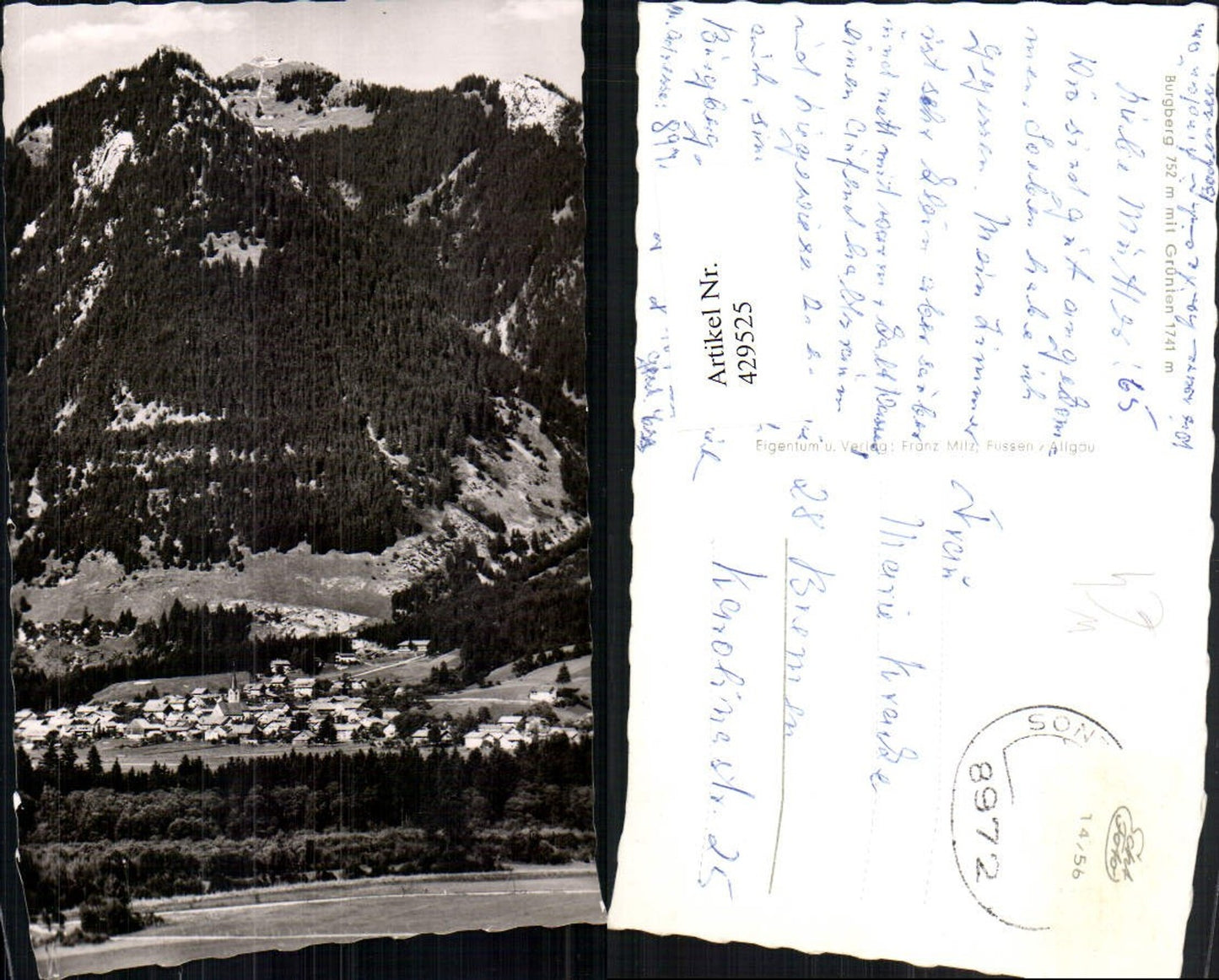 429525,Burgberg im Allgäu Totale m. Grünten