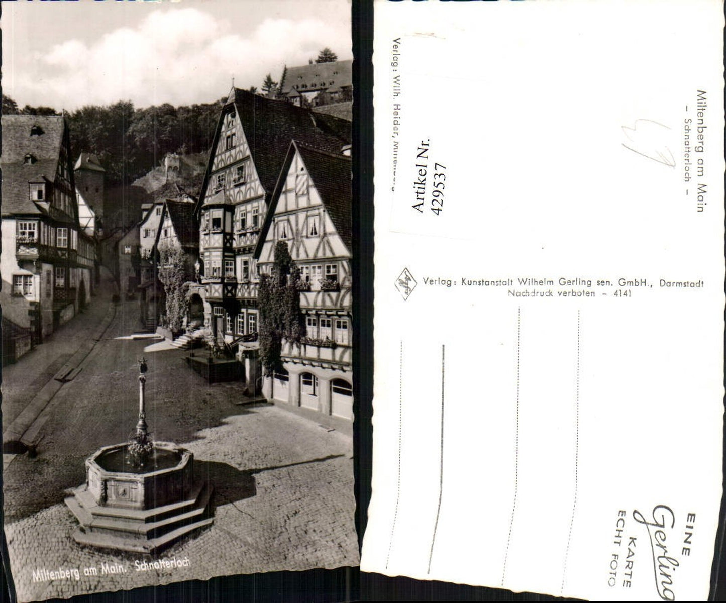 429537,Miltenberg am Main Schnatterloch Brunnen