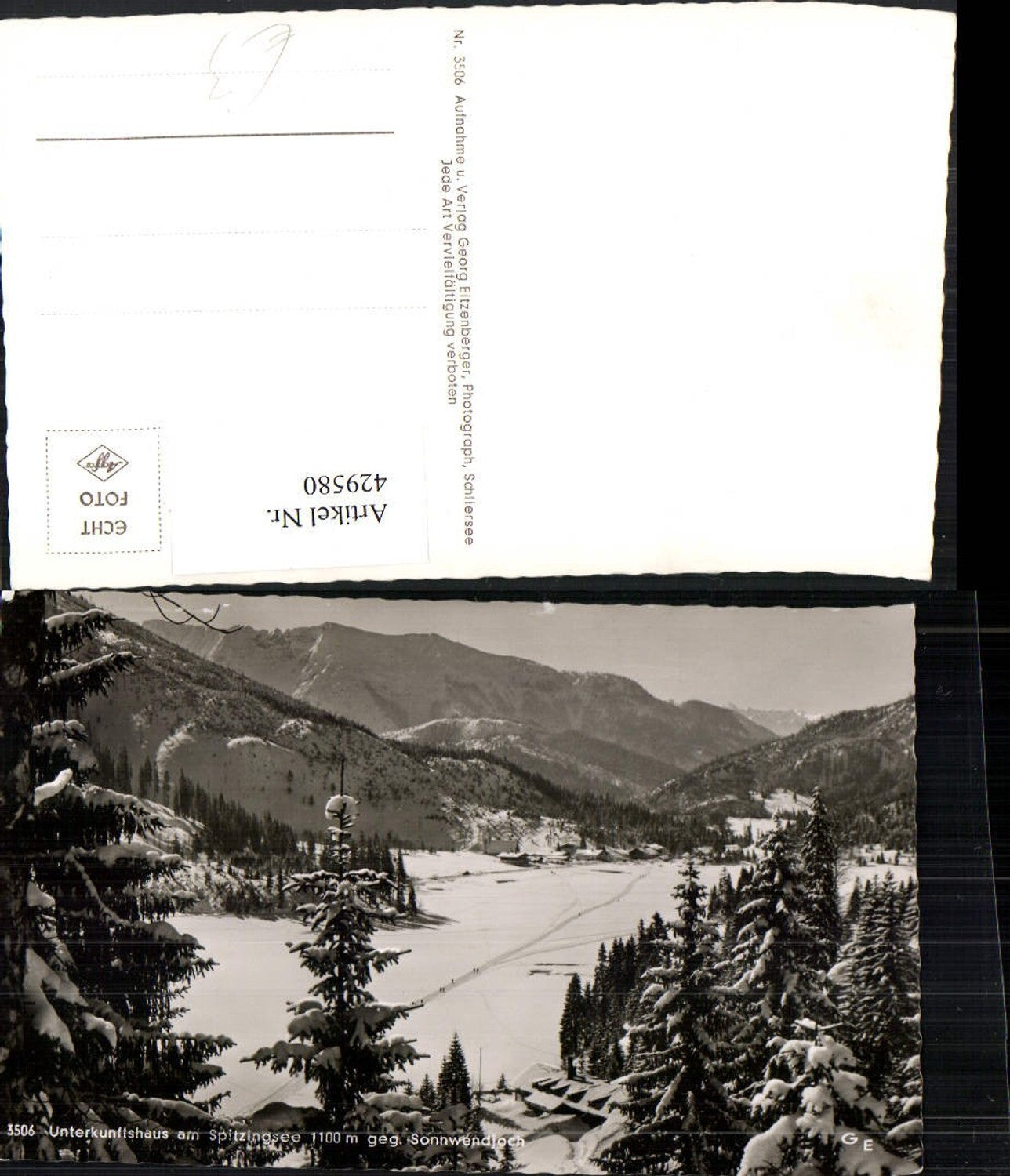 429580,Unterkunftshaus am Spitzingsee b. Schliersee Bergkulisse Winterbild
