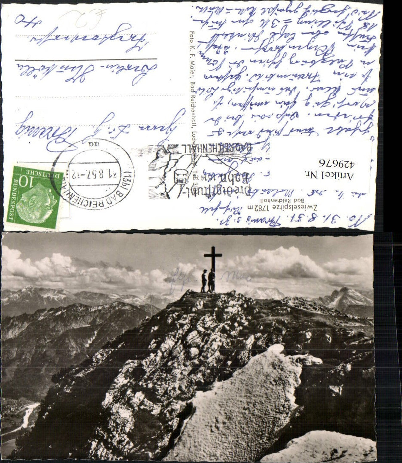 429676,Bad Reichenhall Zwieselspitze Kreuz Bergkulisse