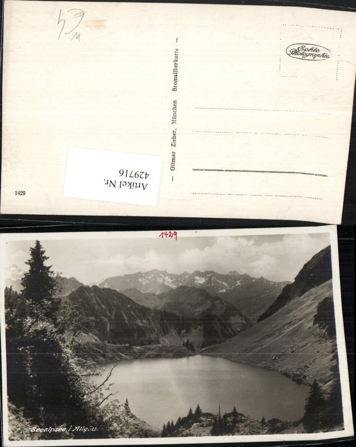 429716,Seealpsee See im Allgäu b. Oberstdorf Bergkulisse