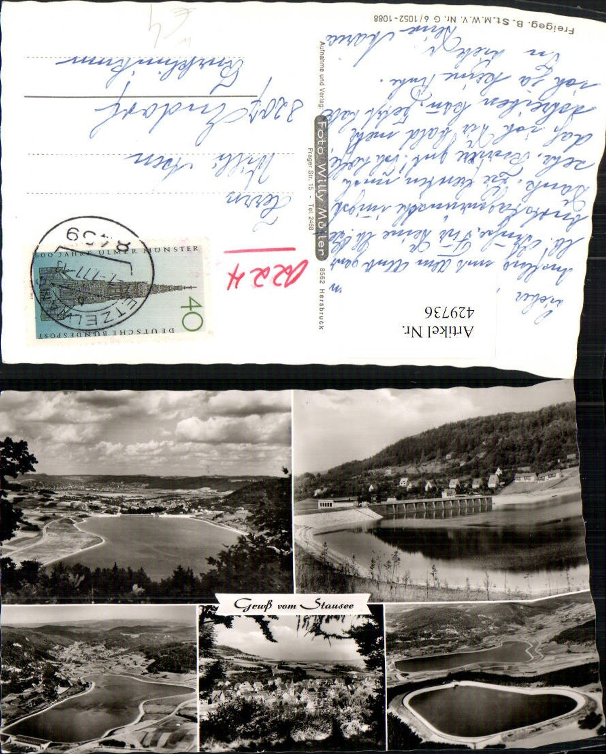 429736,Etzelwang Totale Stausee Mehrbildkarte