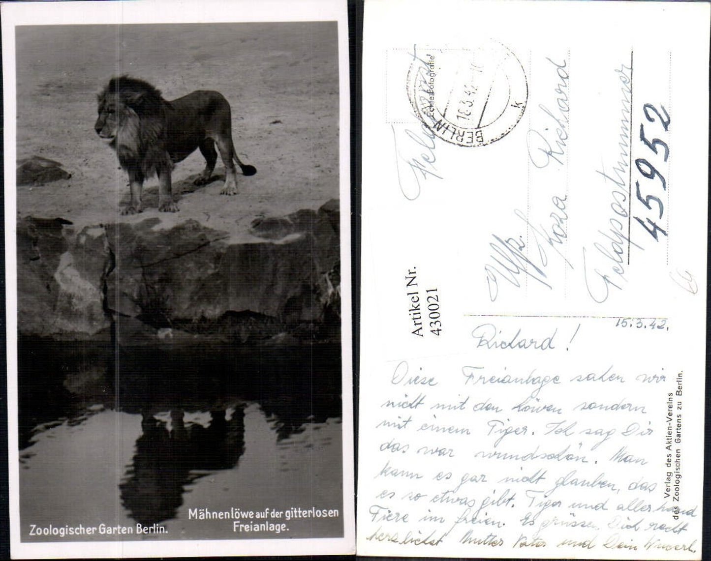 Alte Ansichtskarte – Old Postcard