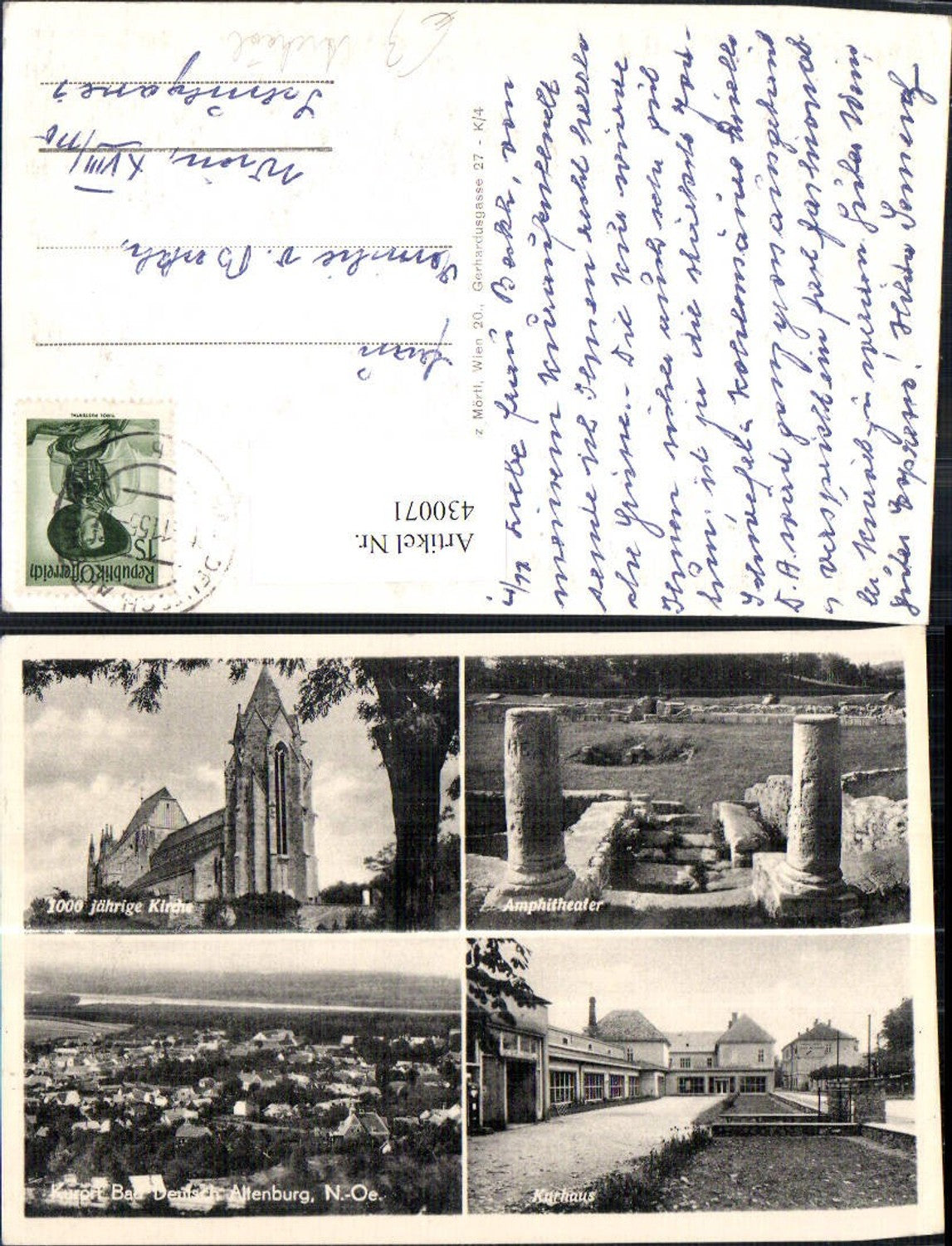 430071,Mehrbild Ak Bad Deutsch Altenburg Amphitheater Kurhaus Kirche Archäologie