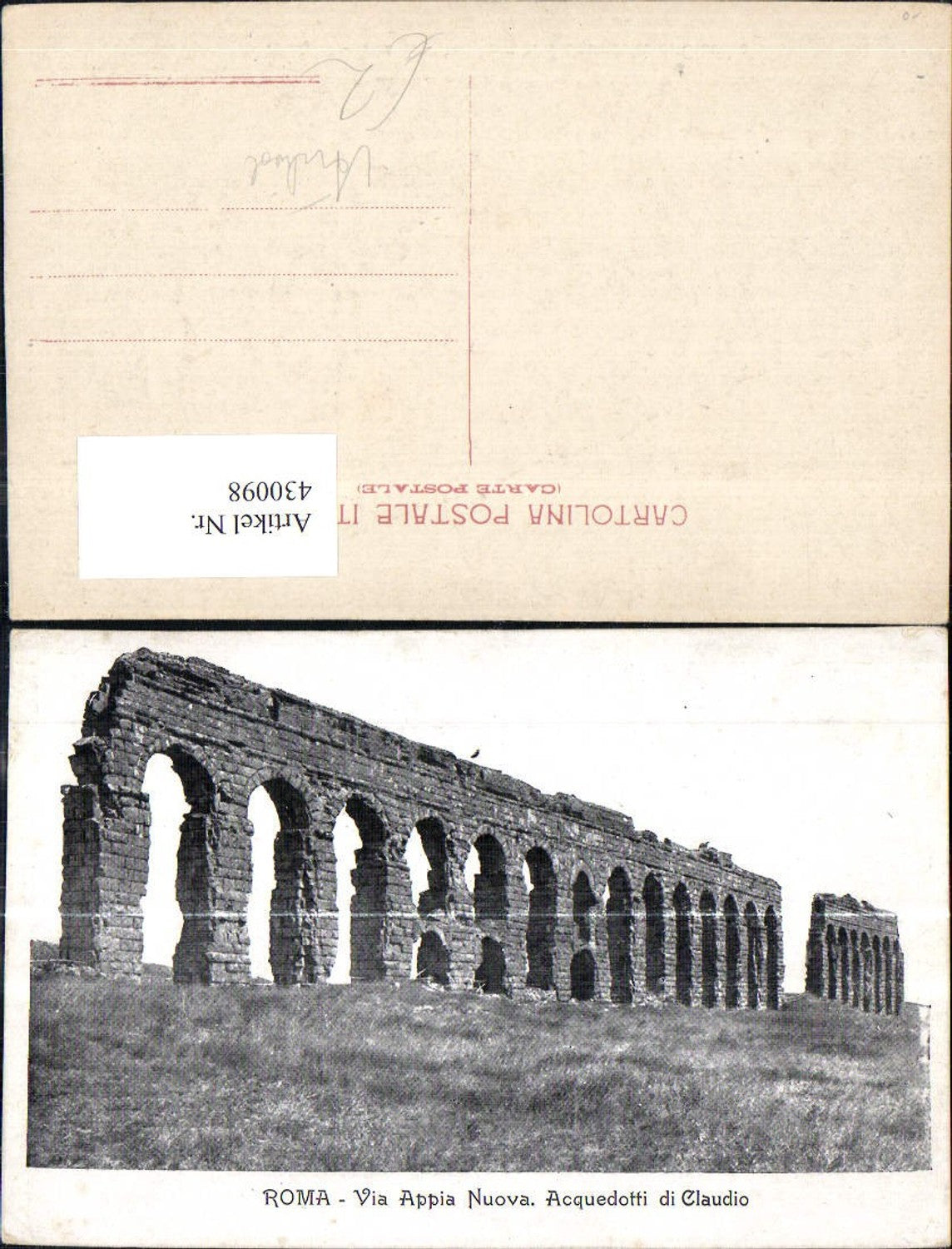 430098,Archäologie Roma Rom Via Appia Nuova Acquedotti di Claudio Viadukt