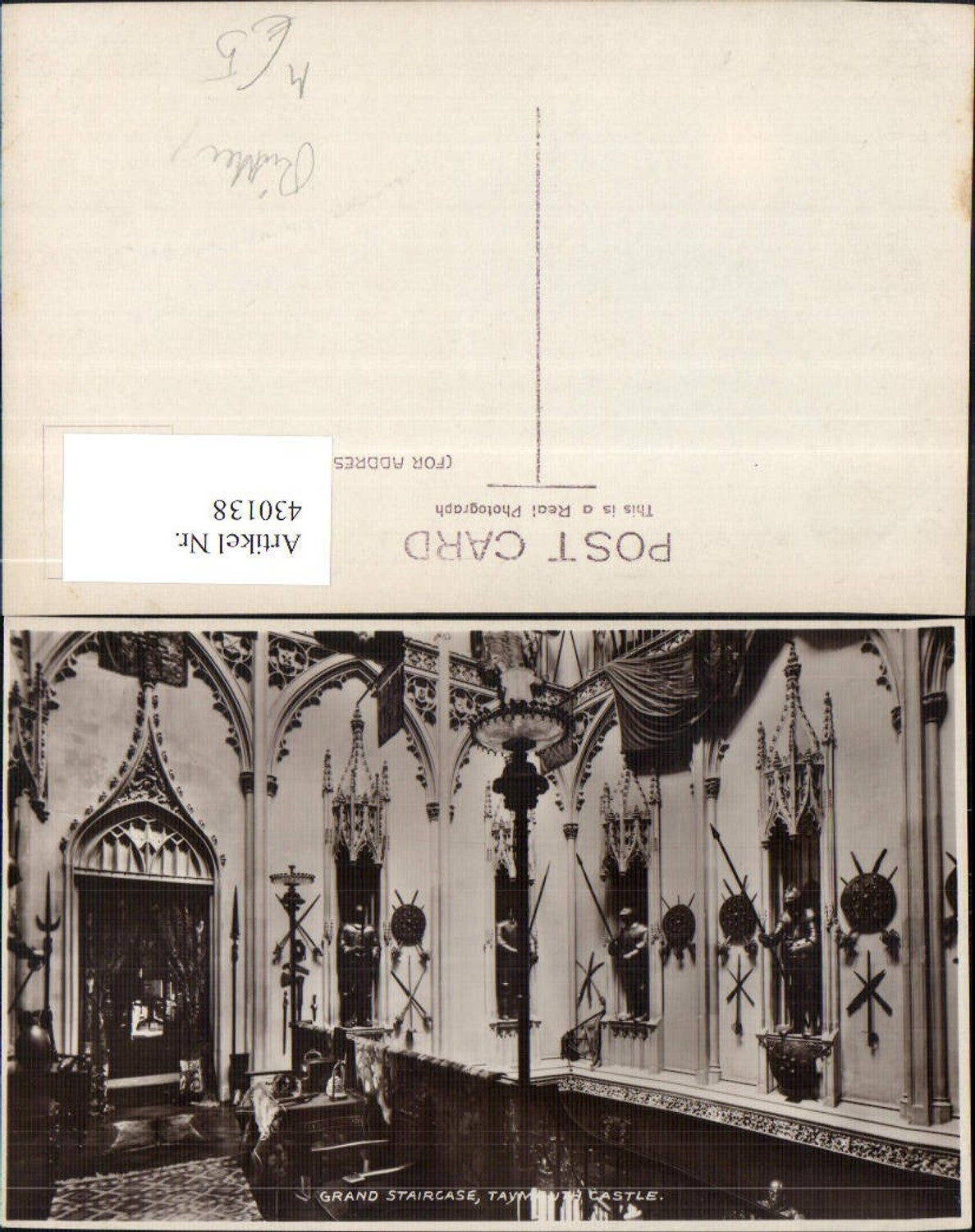 430138,Mittelalter Rand Staircase Taymouth Castle Rüstung Ritter