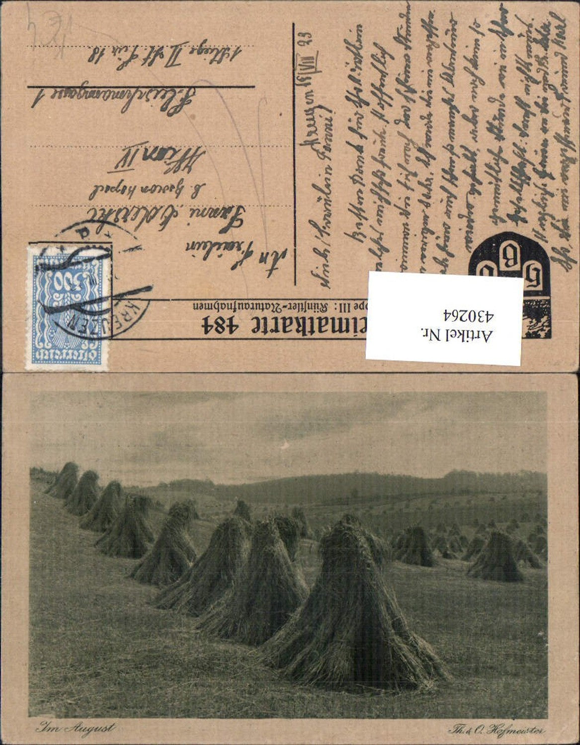 Alte Ansichtskarte – Old Postcard