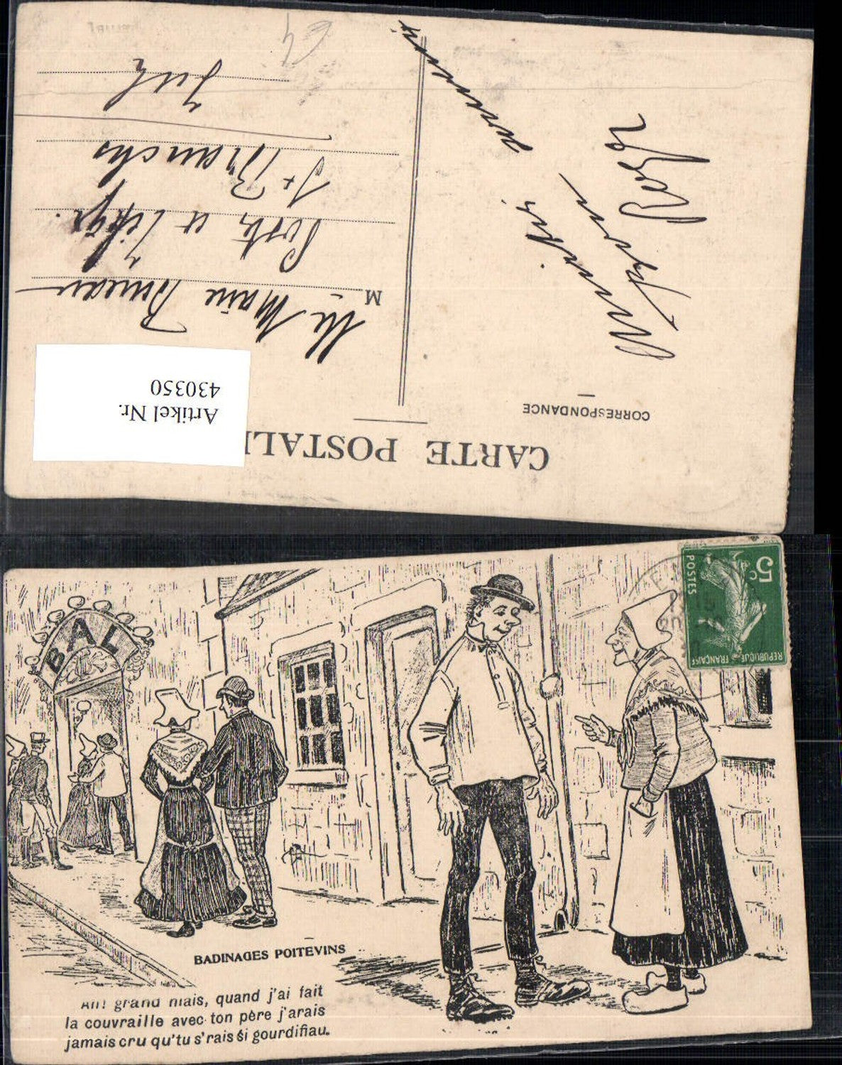 430350,Künstler Ak Badinages Poitevins Betrunkener Mann m. Frau Ehefrau Trinkerhumor Alkohol
