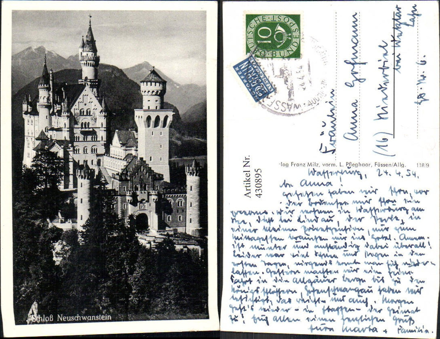 430895,Schloss Neuschwanstein Schwangau b. Füssen