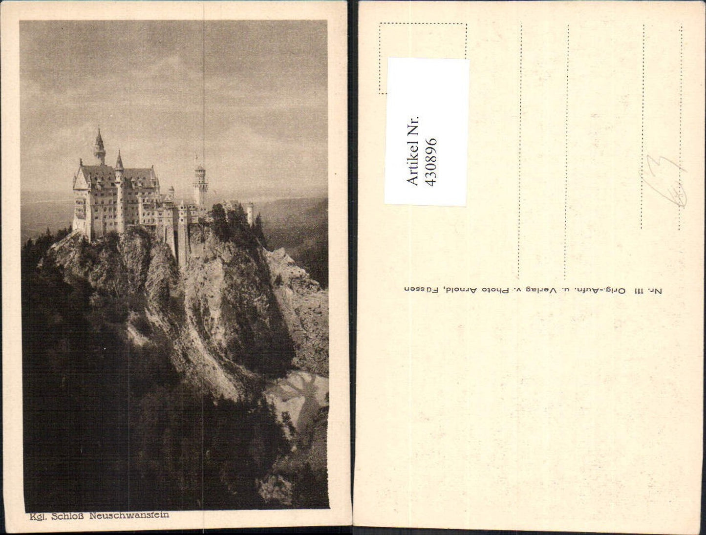 430896,Schloss Neuschwanstein Schwangau b. Füssen