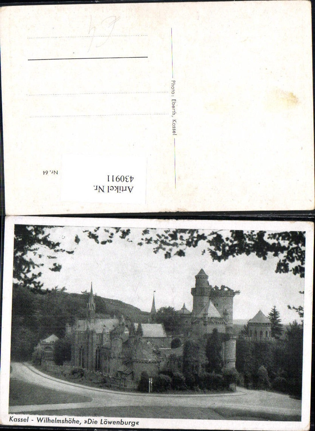 430911,Schloss Kassel Wilhelmshöhe Die Löwenburg