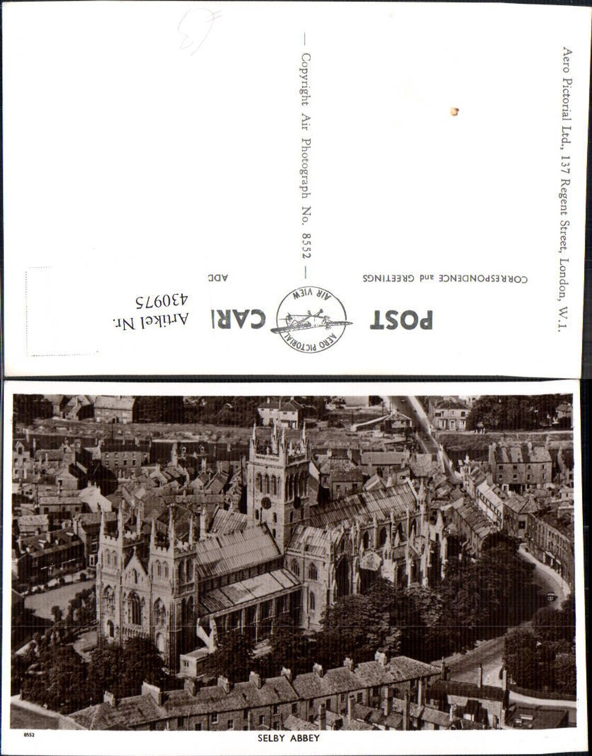430975,Kirche Selby Abbey Luftbild