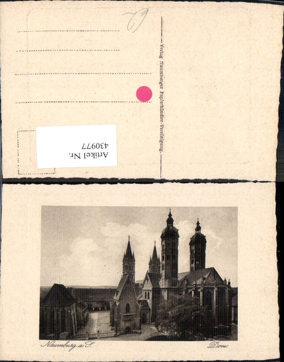 430977,Naumburg a. Saale Dom Präge Passepartout