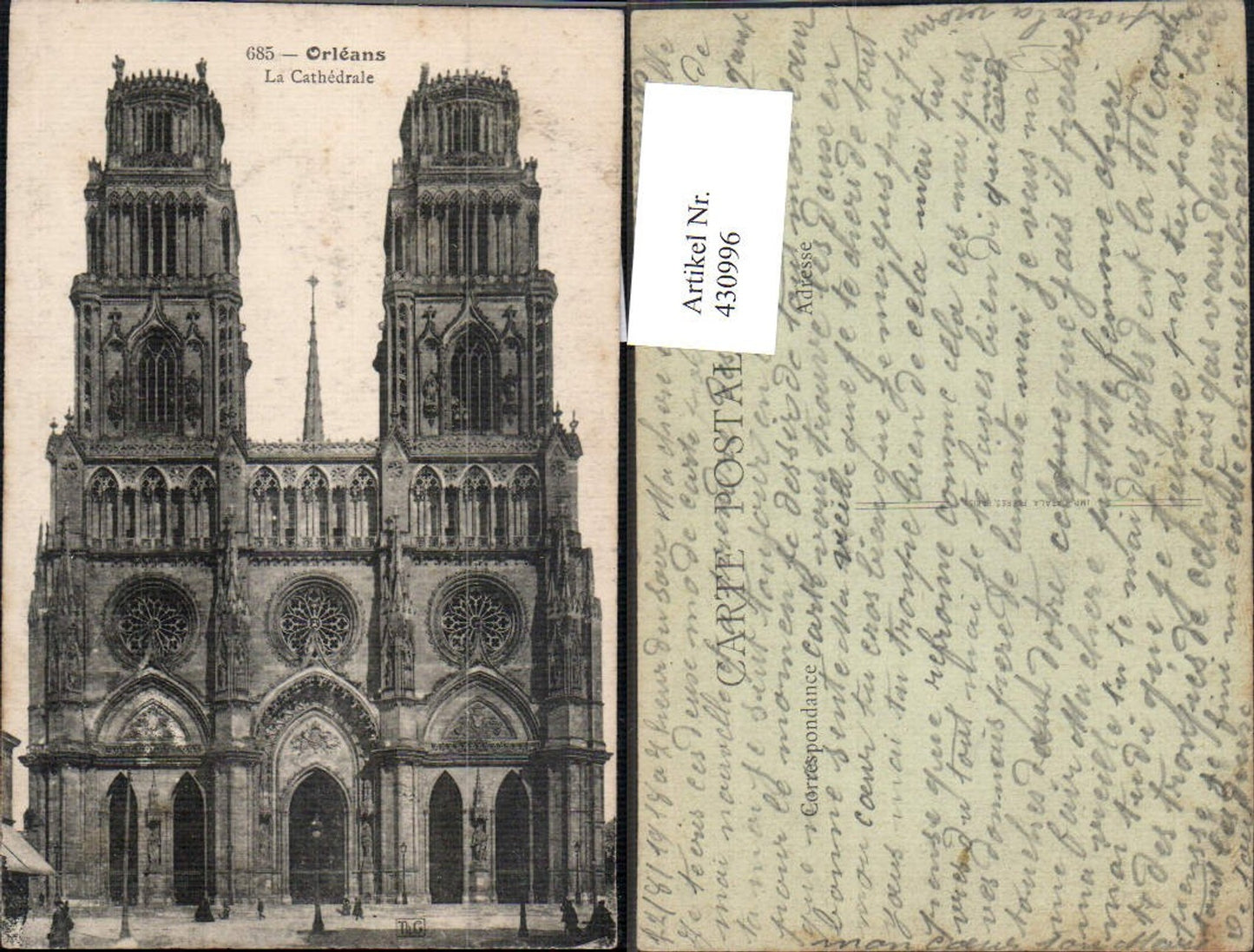 430996,Orleans La Cathedrale Kathedrale Kirche Dom