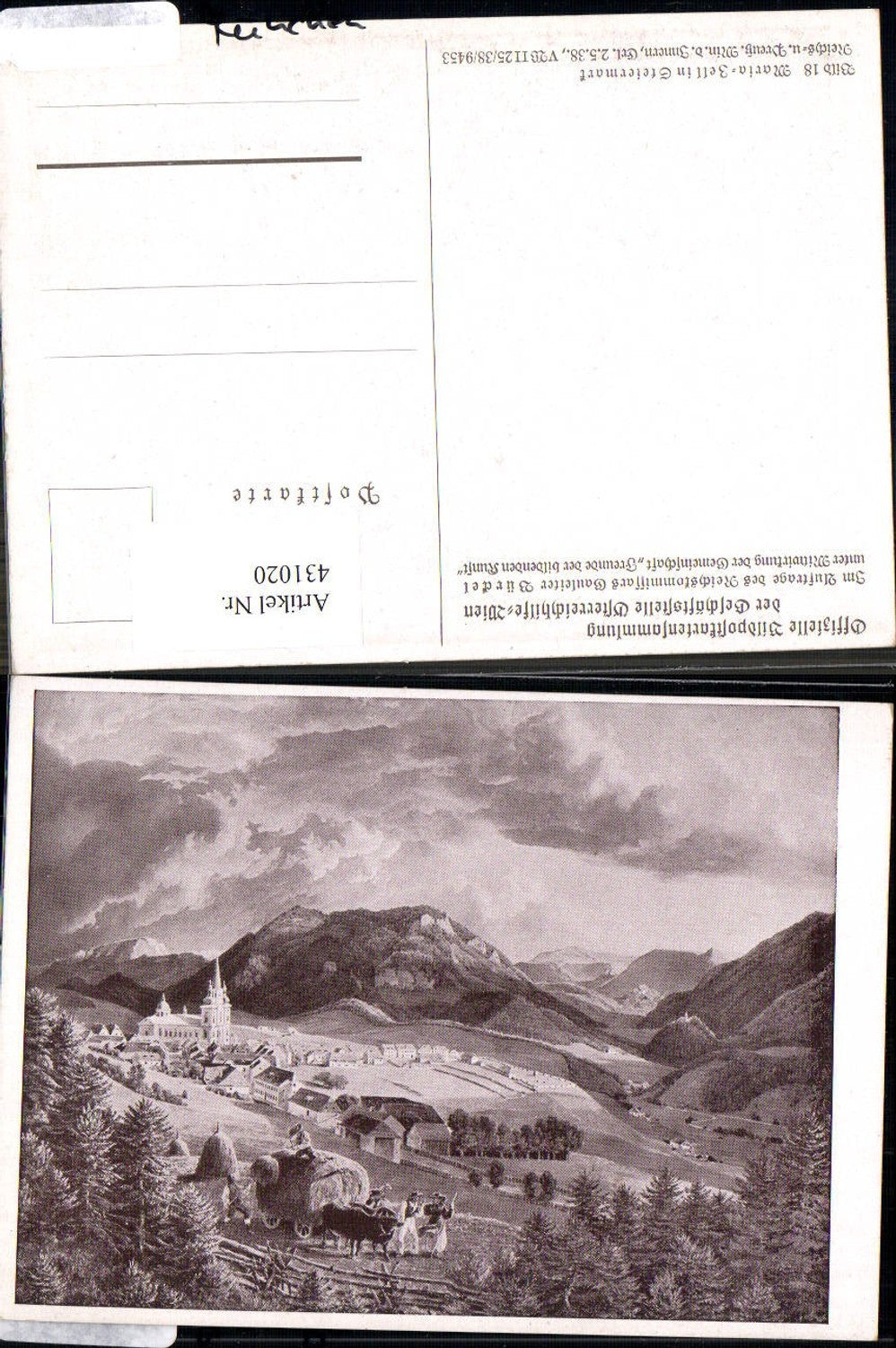 431020,Künstler Ak Off. Bildpostkartensammlung Österreichhilfe Nr. 18 Mariazell