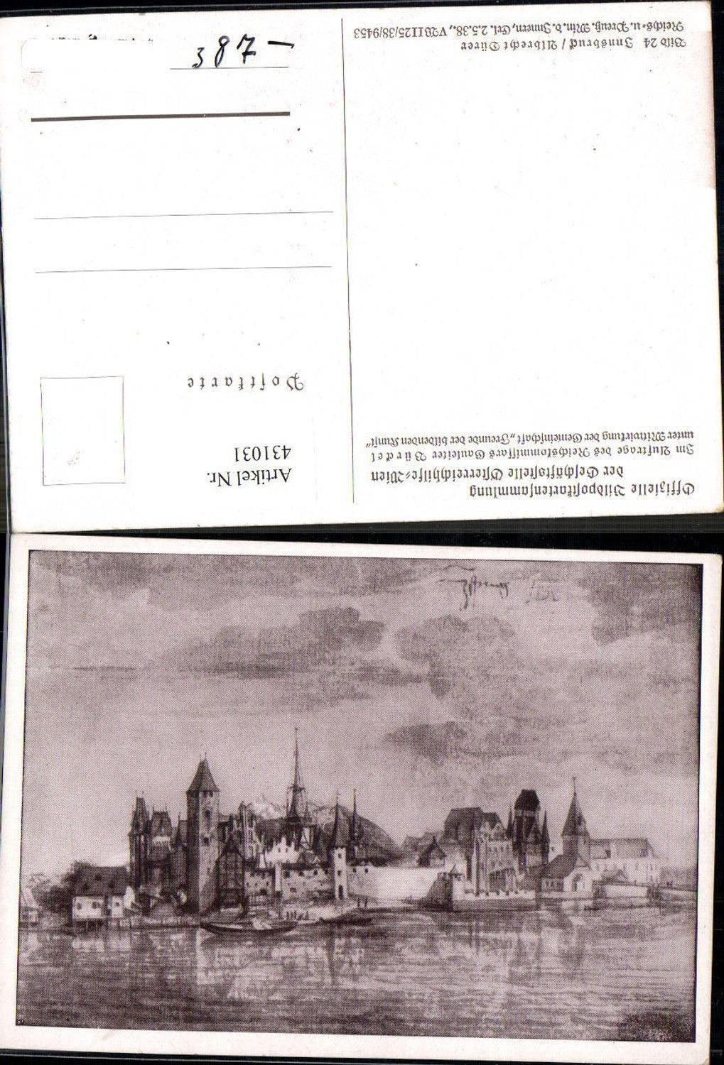 431031,Künstler Ak Off. Bildpostkartensammlung Österreichhilfe Nr. 24 Albrecht Dürer Innsbruck