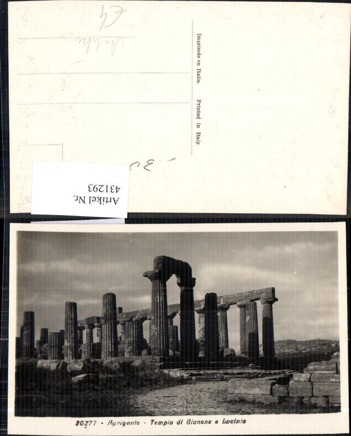 431293,Agrigento Tempio di Giunone e Lucinta Tempel Antike Archäologie Ausgrabungen