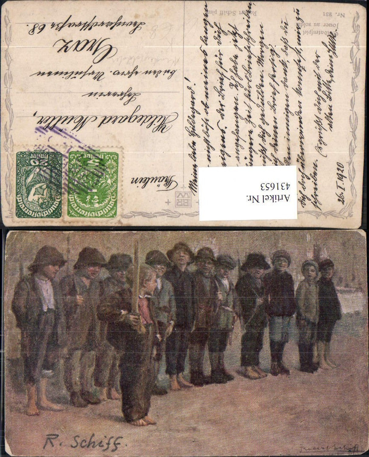 431653,Künstler Ak R. Schiff Soldatenspiel Kinder Uniform Kindersoldaten