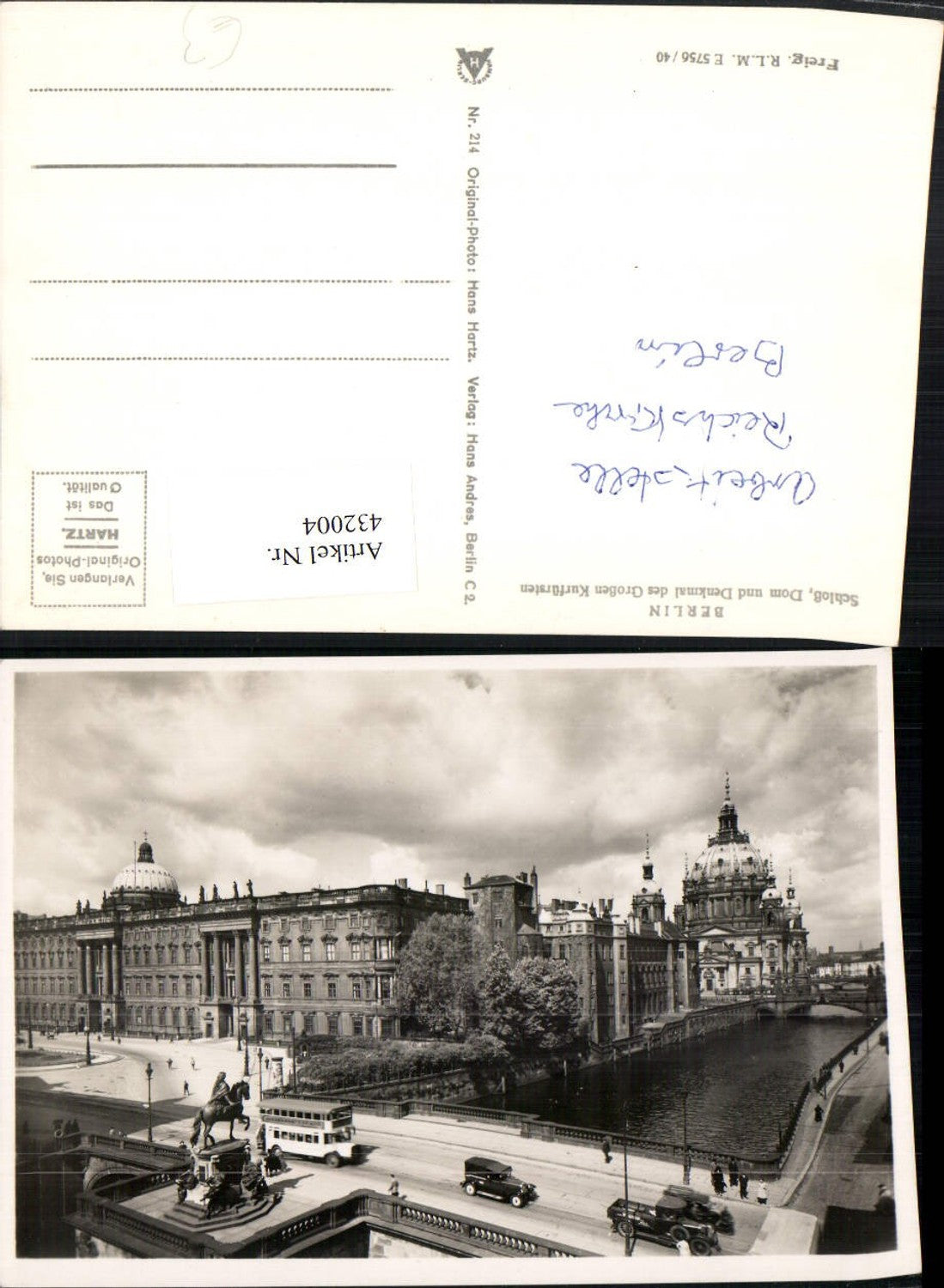 432004,Berlin Schloss Dom u. Denkmal des Großen Kurfürsten Brücke