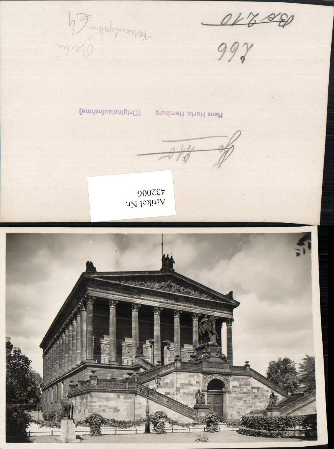 432006,Berlin Nationalgalerie Gebäude Denkmal